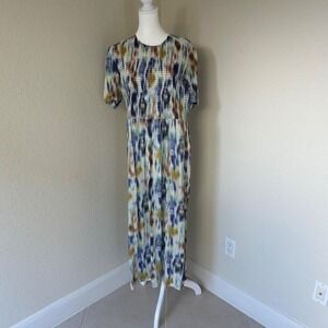 Baum und Pferdgarten Maxi Dress‎ Womens Medium White Multicolor Whimsical Fairy
